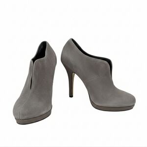 ALDO Tallo 8 Gray Suede Ankle Boots Size 7.5 Slate Gray Office Siren Sleek